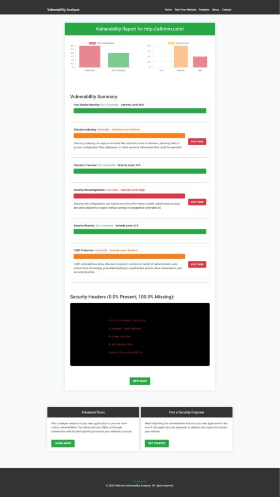 The vulnerability report provides detailed insights into different vulnerability issues, which you can use to enhance your application’s security. The vulnerability report provides detailed insights into different vulnerability issues, which you can use to enhance your application’s security.