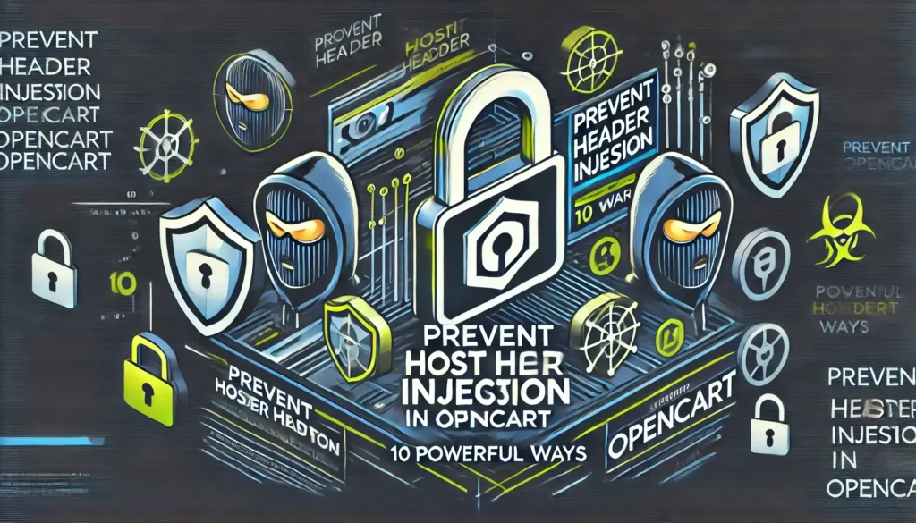 Prevent Host Header Injection in OpenCart: 10 Powerful Ways Prevent Host Header Injection in OpenCart: 10 Powerful Ways