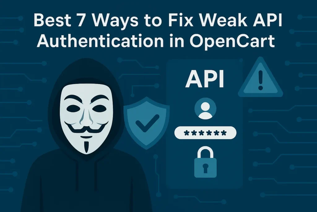 Best 7 Ways to Fix Weak API Authentication in OpenCart Best 7 Ways to Fix Weak API Authentication in OpenCart