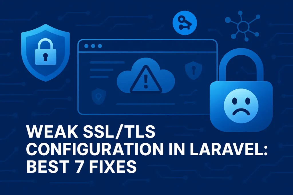 Weak SSL TLS Configuration in Laravel Best 10 Fixes Weak SSL TLS Configuration in Laravel: Best 10 Fixes