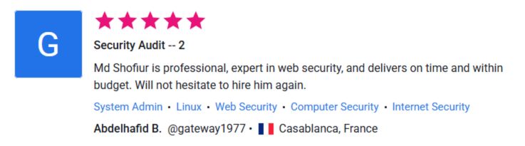 Client Review for Security Audit - 2 by Pentest Testing Corp