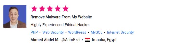 Client review for Remove Malware from Website Service by Pentest Testing Corp