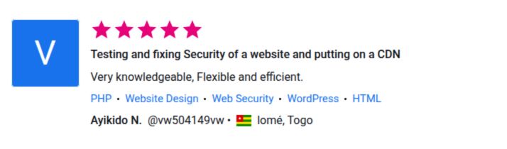 Client review for Testing and Fixing Website Security and put on CDN by Pentest Testing Corp