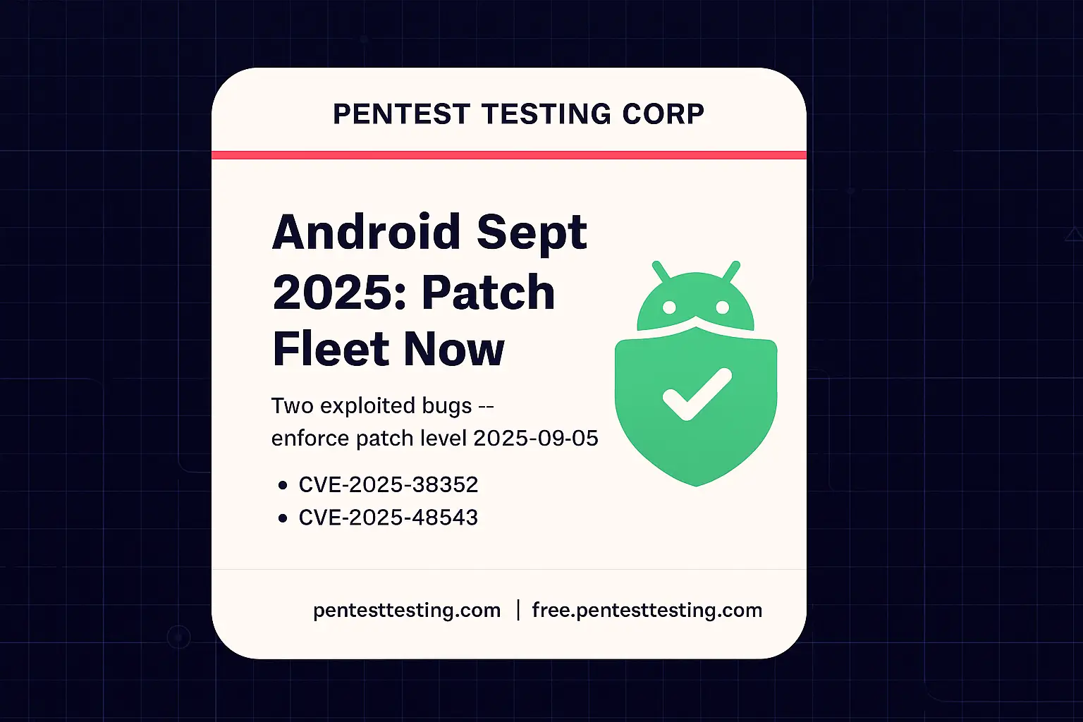 Android Security Bulletin September 2025