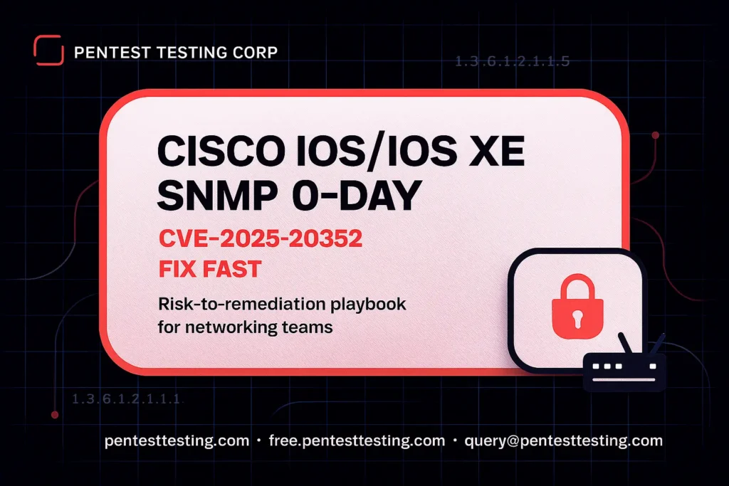 CVE-2025-20352: Cisco IOS/IOS XE SNMP 0-Day — Fix Now