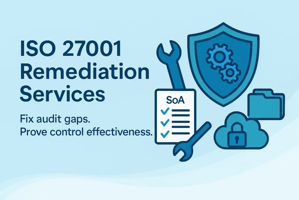 ISO 27001 Remediation Services ISO 27001 Remediation Services