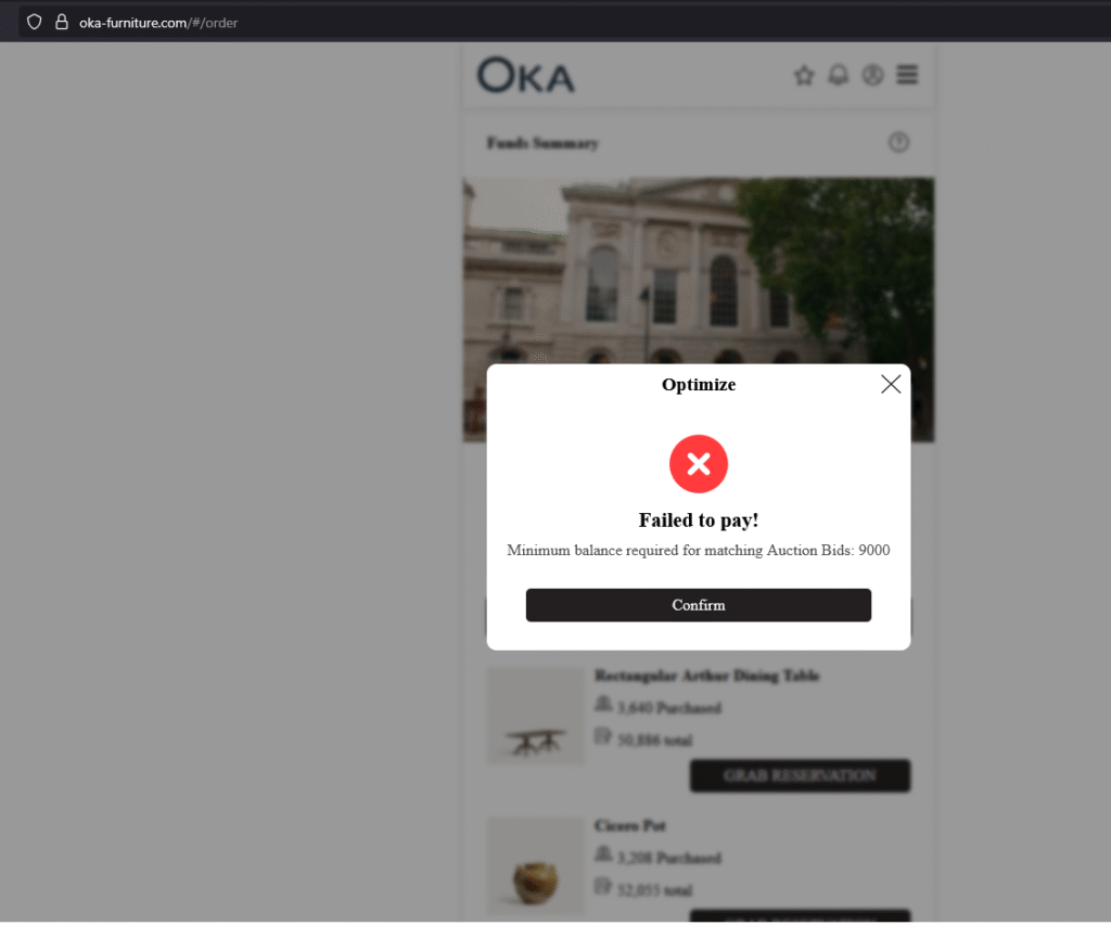 Oka-Furniture.com scam Telegram job fraud screenshot-5