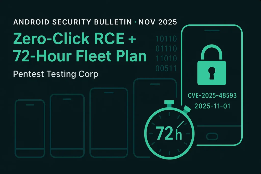 Android Security Bulletin November 2025: 72-Hour Playbook