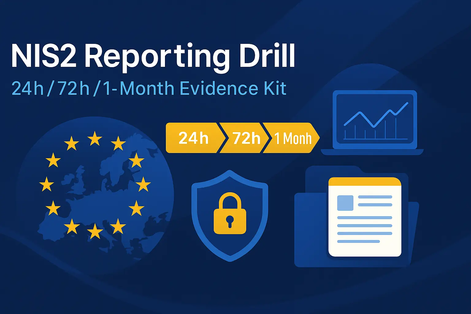 NIS2 Reporting Drill: 24h/72h/1-Month Proven Evidence Kit