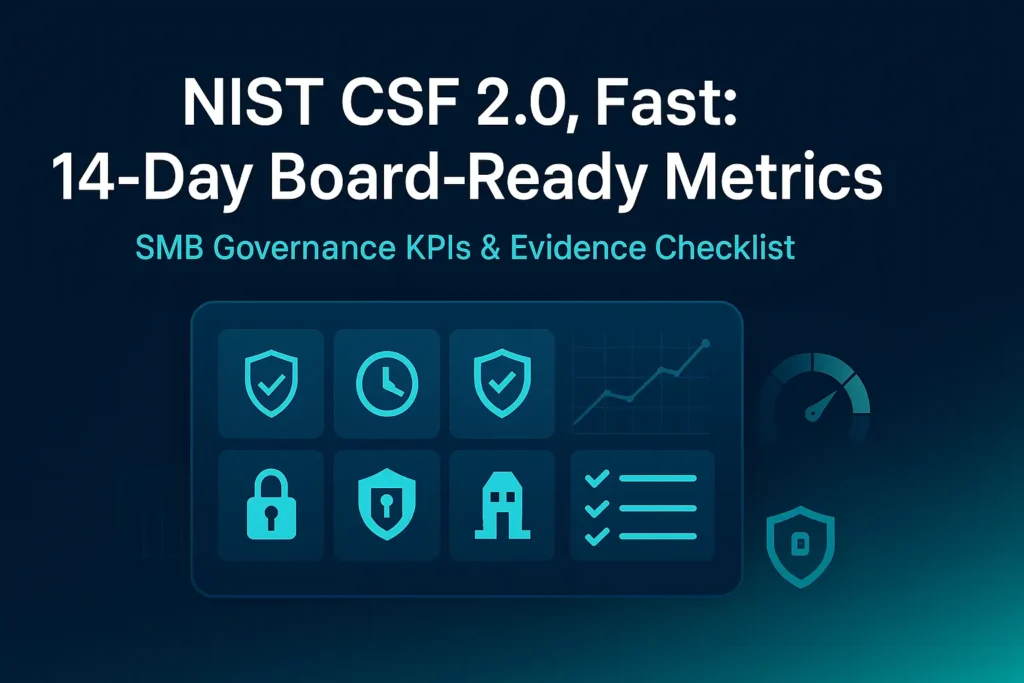 NIST CSF 2.0: 14-Day Exclusive Plan for Board-Ready Metrics