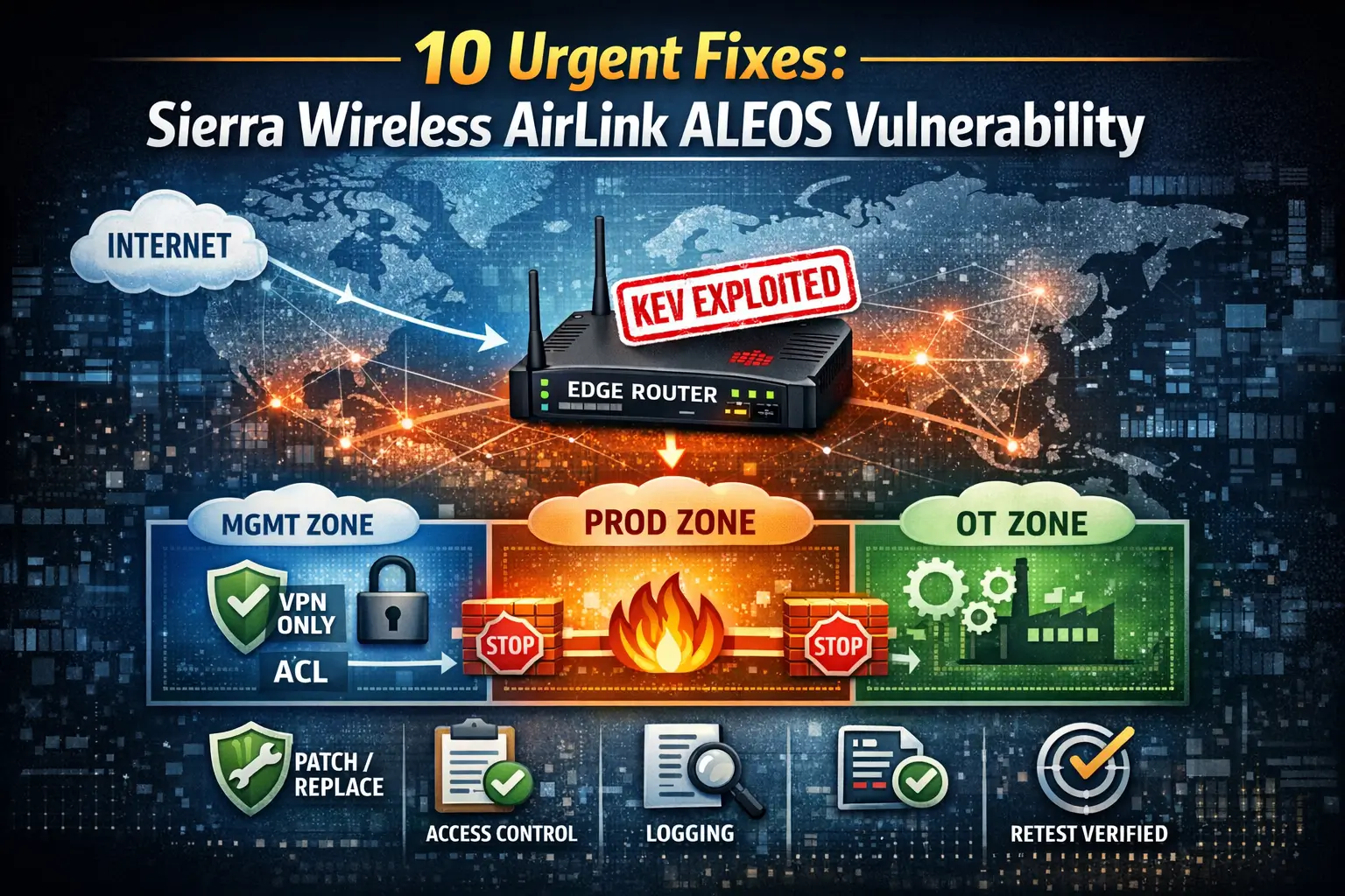 10 Urgent Fixes: Sierra Wireless AirLink ALEOS Vulnerability