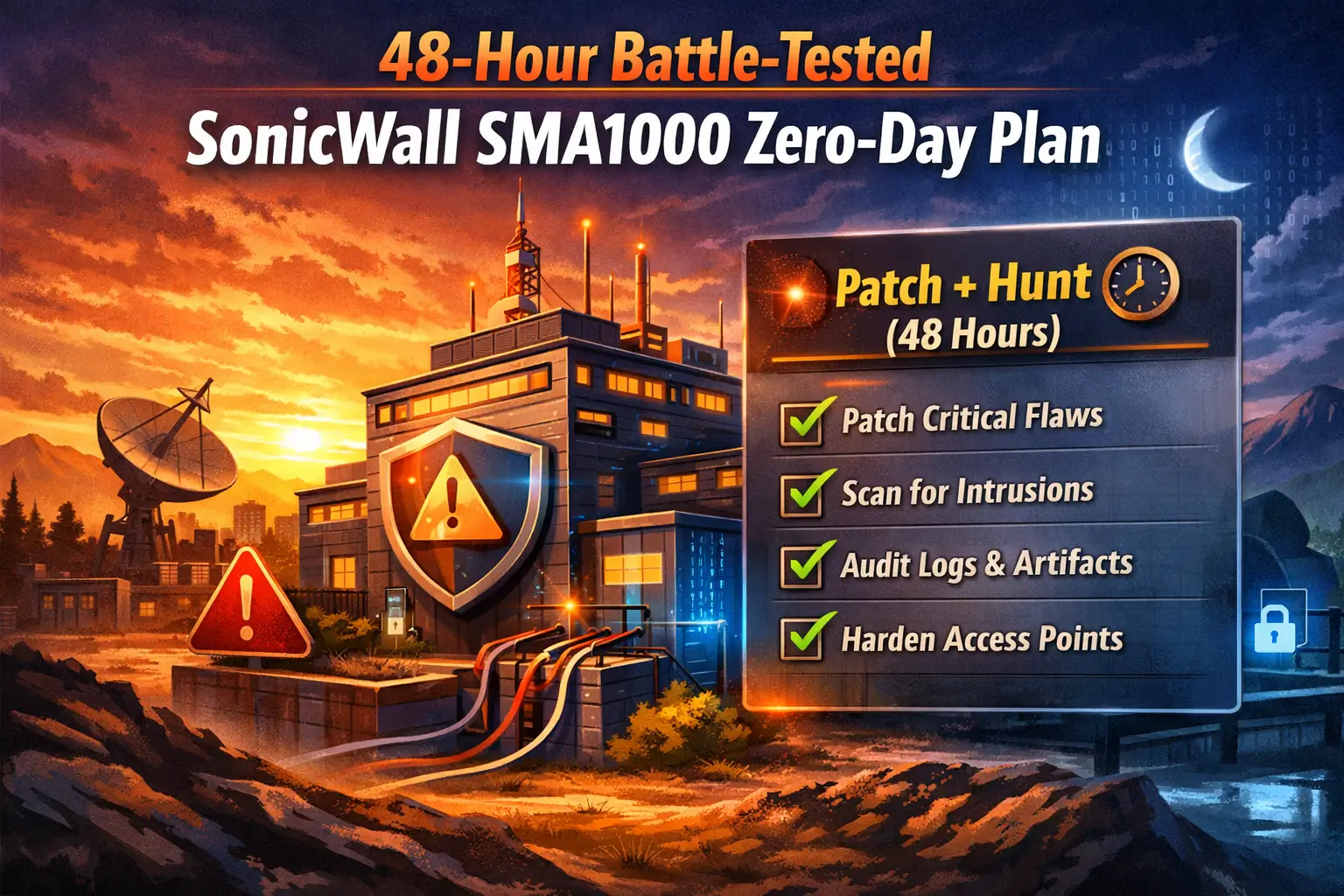 48-Hour Battle-Tested SonicWall SMA1000 Zero-Day Plan