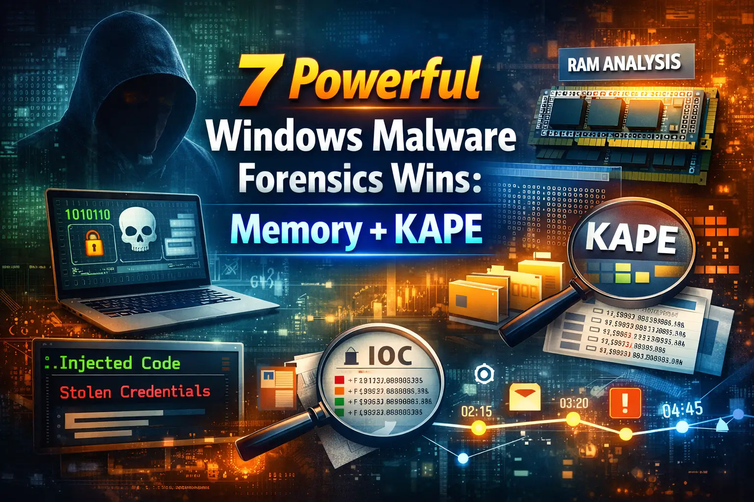 7 Powerful Windows Malware Forensics Wins: Memory+KAPE