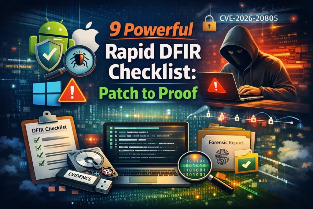 9 Powerful Rapid DFIR Checklist: Patch to Proof 9 Powerful Rapid DFIR Checklist: Patch to Proof