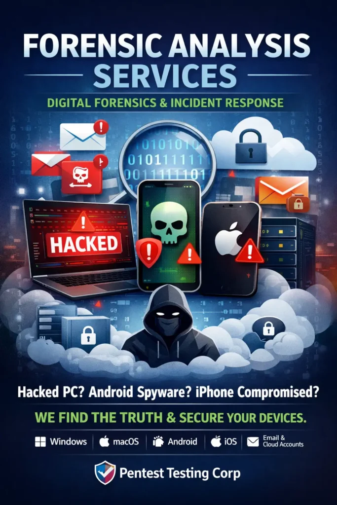 Forensic Analysis Services (DFIR) for Hacked Devices | Pentest Testing Corp Digital Forensic Analysis Services (DFIR) for Hacked Devices | Pentest Testing Corp