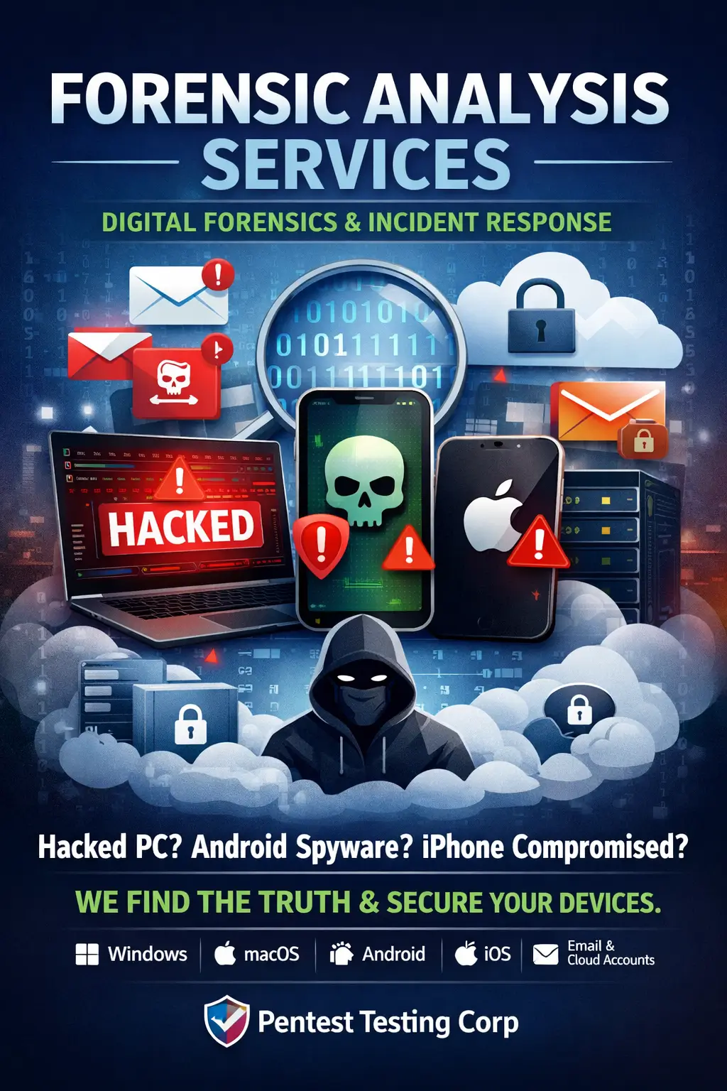Forensic Analysis Services (DFIR) for Hacked Devices | Pentest Testing Corp