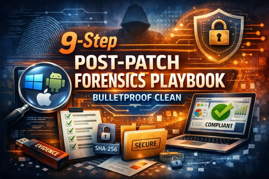 9-Step Post-Patch Forensics Playbook: Bulletproof Clean 9-Step Post-Patch Forensics Playbook: Bulletproof Clean