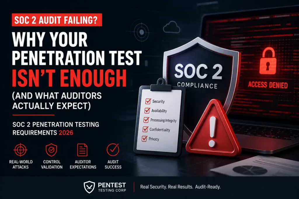 SOC 2 Penetration Testing Requirements 2026: Why Audits Fail