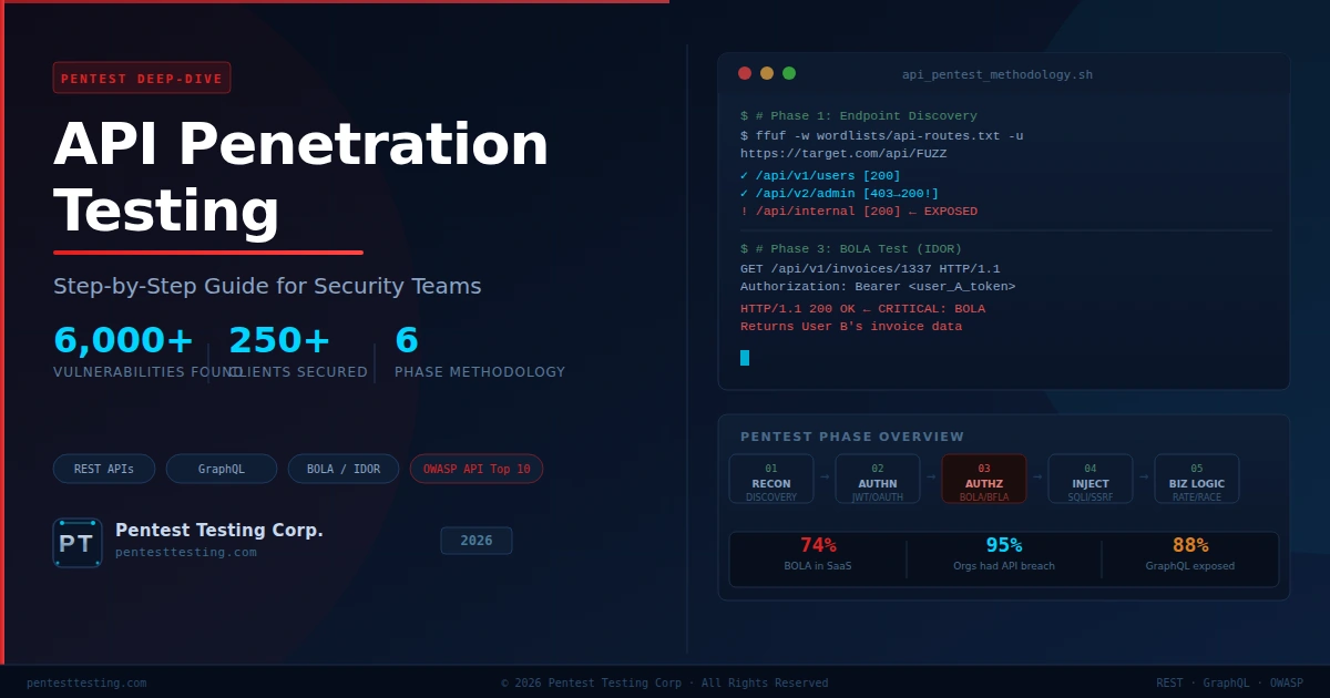 API Penetration Testing: Step-by-Step Guide (2026)